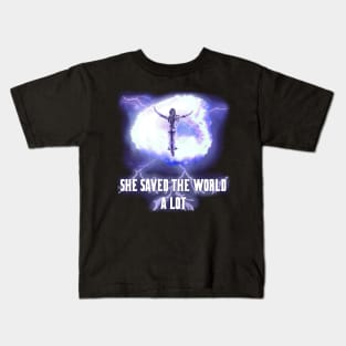 The Gift: She Saved The World A Lot Kids T-Shirt